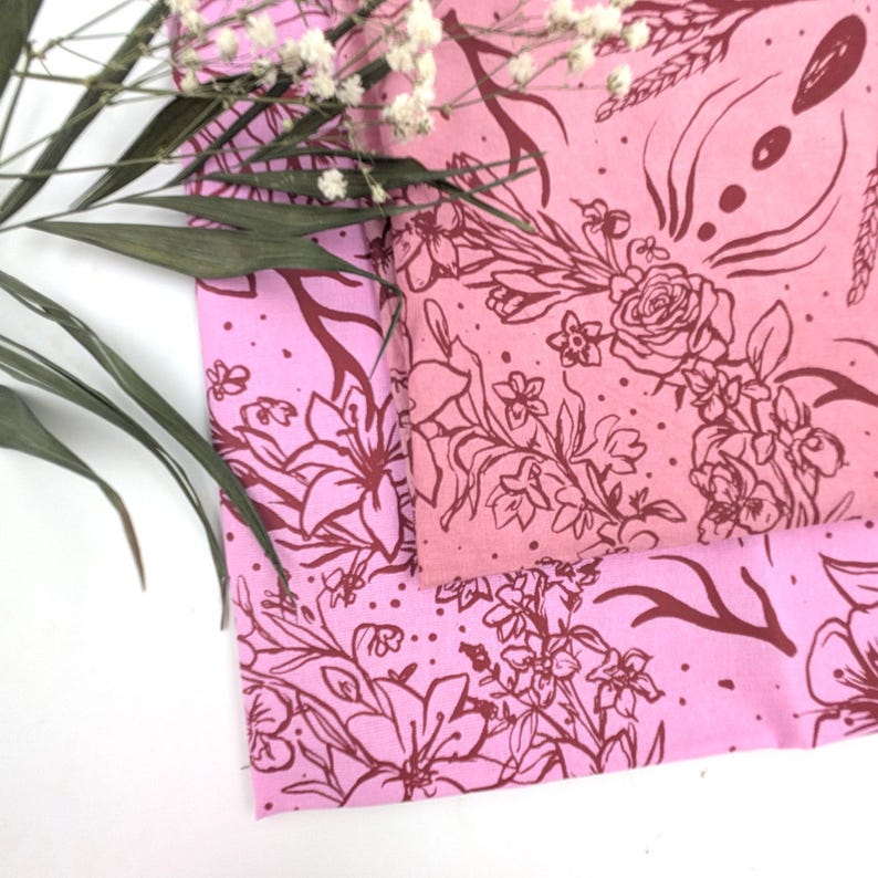 Persephone Goddess Bandana | Pomegranate Witch Altar Cloth | Cotton Headscarf Veiling | Handmade Dark Feminine Gift image 10