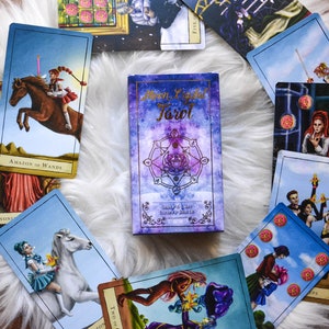 Carte dei Tarocchi di Cristallo di Luna, Mazzo di Tarocchi Premium, Carte dei Tarocchi, Carte Anime, Regalo dei Tarocchi, Libro dei Tarocchi, Regali Stregoneschi, Tarocchi della Luna, Rider Waite