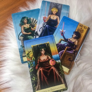 Moon Crystal Tarot Deck | 78 Card Cards | Beginner Friendly Deck | Witch Divination Gift image 9