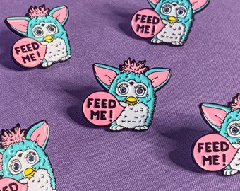 Furbie  Feed Me Enamel Pin