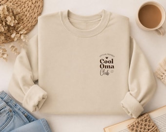 Personalisiertes Oma Sweatshirt | Oma Pullover | Geschenk für Oma | Sweater mit Wunschjahr | Geschenk werdende Oma  | Oma Shirt
