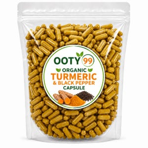 Biologische kurkuma- en zwarte pepercapsules