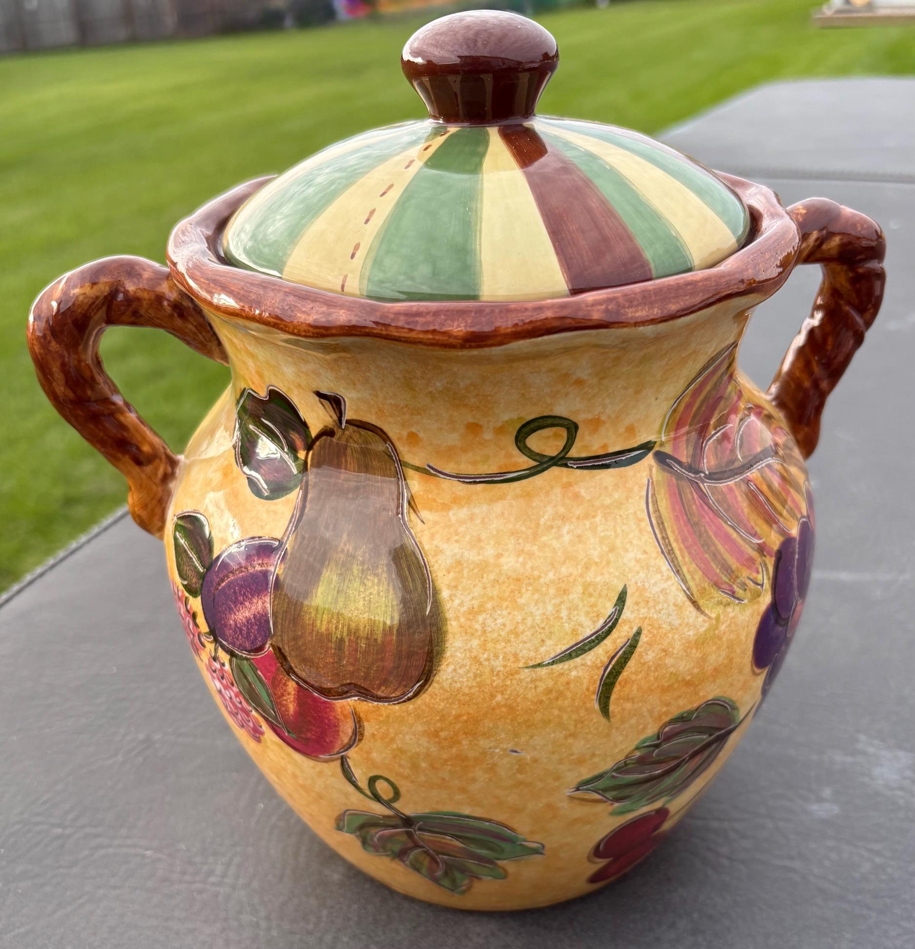 Vintage Apple Canister - Etsy