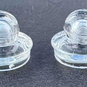 Vintage Glass Percolator Top Knobs Set of 2 Twist Lock Coffee Pot Replacement Lids 1-1/8 Inch