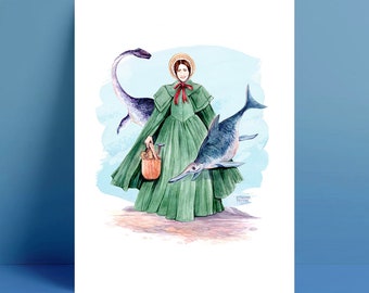 Mary Anning, Chasseuse de fossiles, Impression artistique
