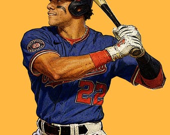 Baseball Player Juan Soto. Original Illustration