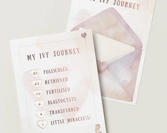 IVF-reisafdruk | Grafiek met mijlpalen voor het ophalen van eieren | Vruchtbaarheidsreis aandenken | Aangepaste digitale download op A4-formaat