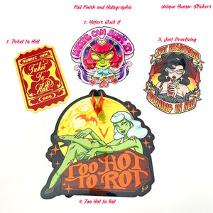 Einzigartige Humor Holographische Sticker