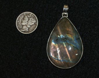 pendente labradorite a goccia