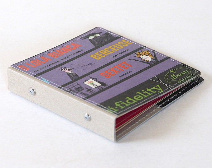 10 CD/ DVD Wallet, CD Holder Book Handmade From Upcycled Album Cover
