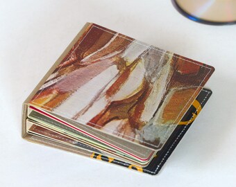 18 CD Wallet/ CD Holder Book Handmade from Upcycled Album Cover, CD Case, Dvd Album, Video Game Storage, Ready to Ship
