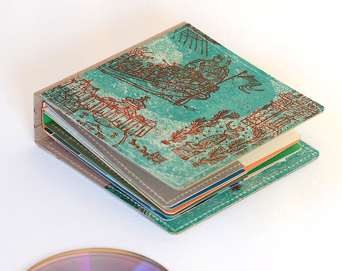 14 CD Wallet, CD/ DVD Storage Book Handmade From Upcycled Album Cover ...
