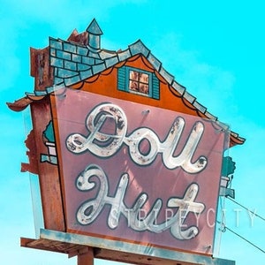 Orange County Color Photography/ The Doll Hut/ Classic Punk Rock Photo/ Retro Photography Print/ Beer Bar Photography image 2