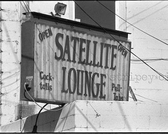 Bar Sign Photograph - Pull Tabs and Cocktails...