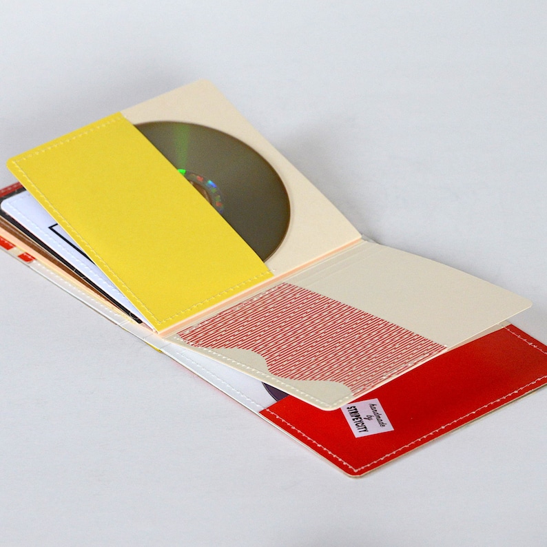 14 CD Wallet CD/ DVD Storage Book Handmade From Upcycled Etsy