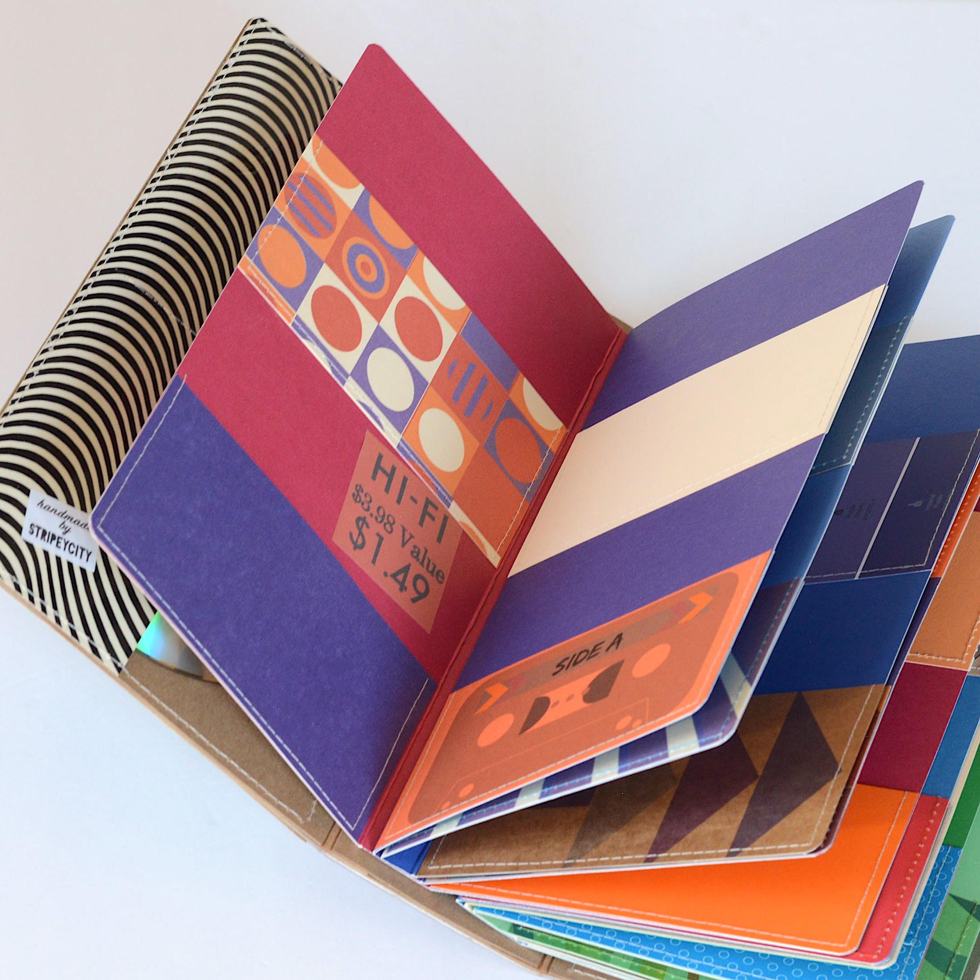 Upcycled Album Cover CD DVD Holder: Handmade 52-disc Organizer - Etsy