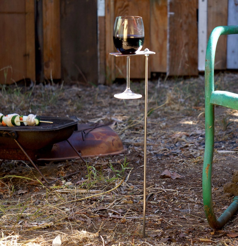Boho Wine Glass Holder Garden Wine Holder Outdoor Wine Etsy