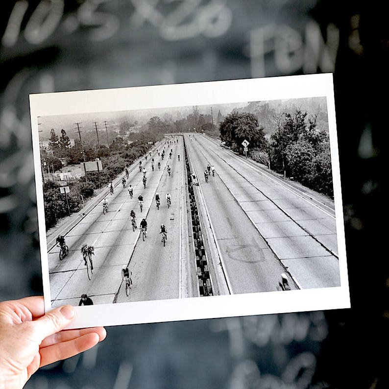 Cycling the Freeway/ Original Los Angeles Photography image 7