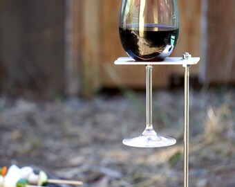 Outdoor wine online glass holder stake