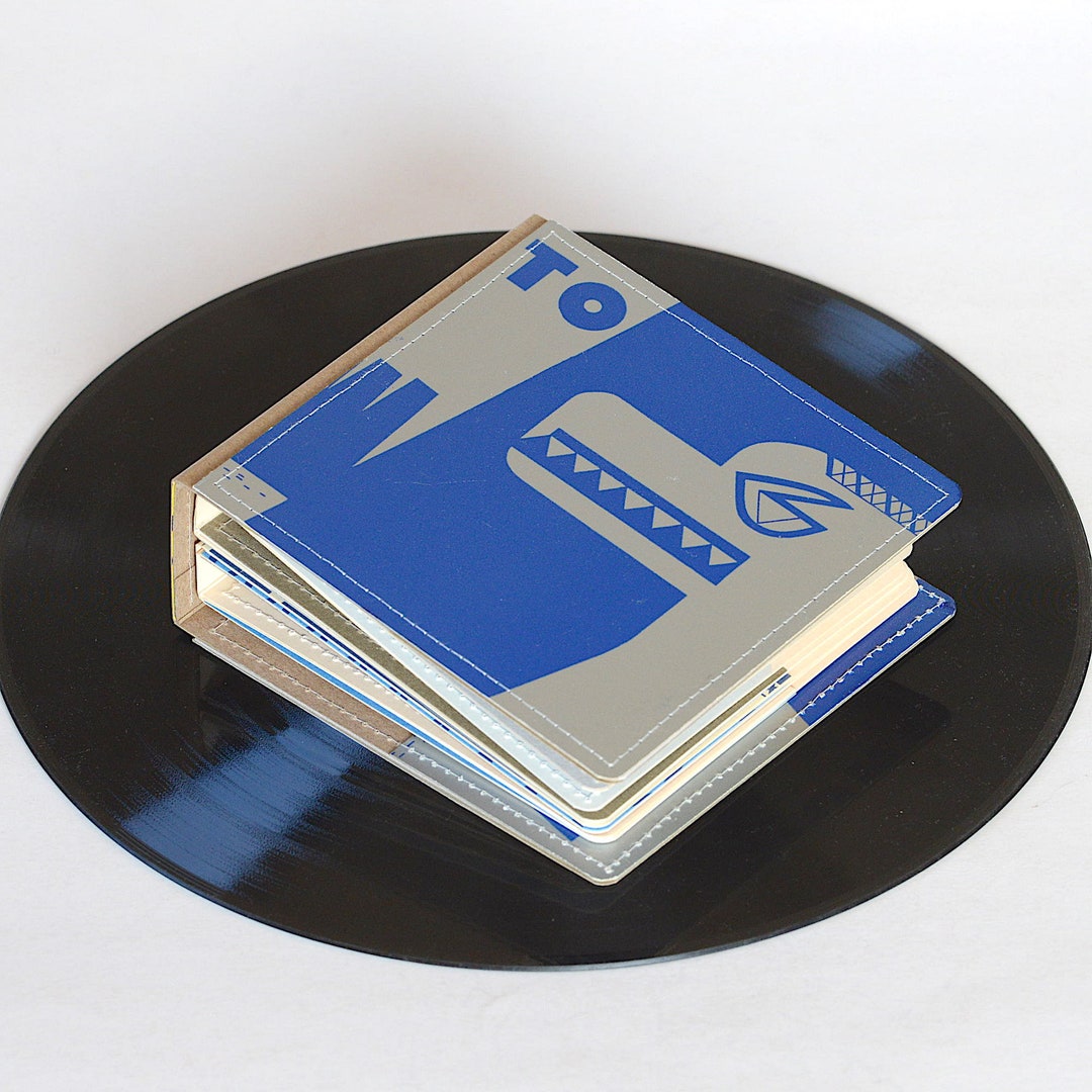 18 CD Wallet/ CD Holder Book Handmade From Upcycled Album Cover, CD