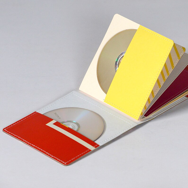 14 CD Wallet CD/ DVD Storage Book Handmade From Upcycled Etsy