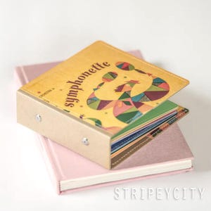 14 CD Wallet, CD/ DVD Storage Book Handmade from Upcycled Album Cover, Cd Case, Disc Storage