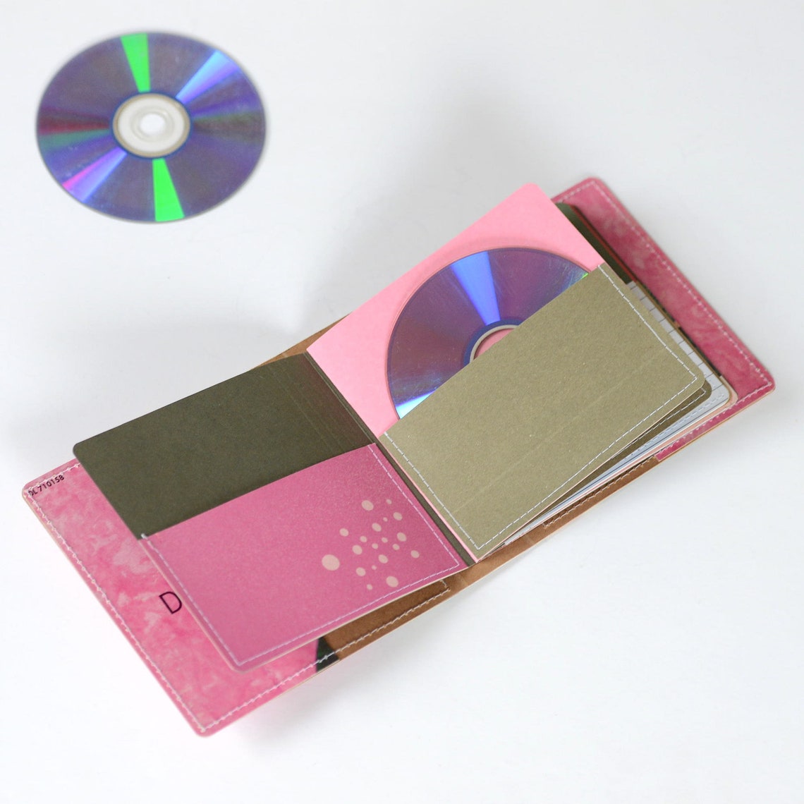 14 CD Wallet CD/ DVD Storage Book Handmade From Upcycled Etsy