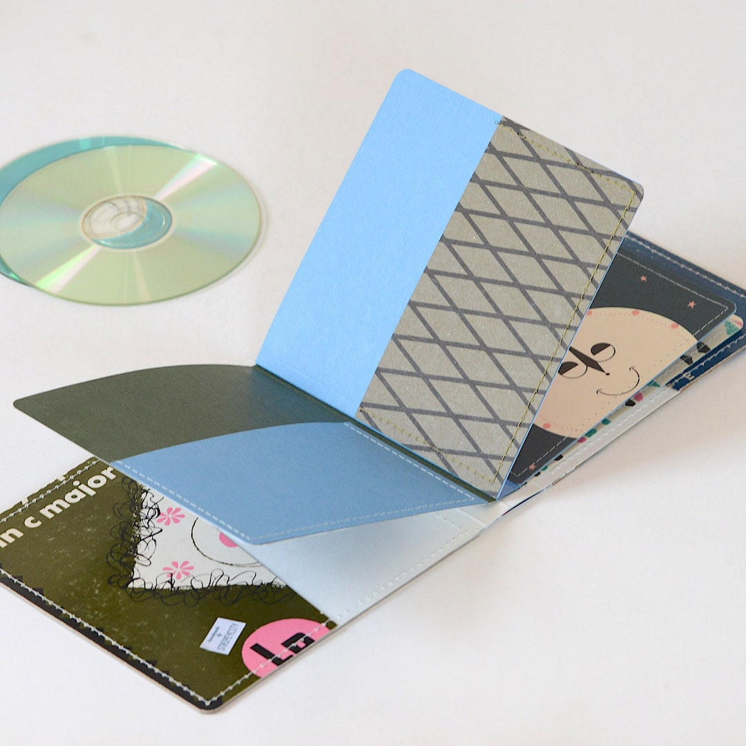 10 CD/ DVD Wallet CD Holder Book Handmade From Upcycled Album Etsy