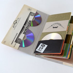 52 DVD Holder Book DVD Wallet DVD Storage Case Handmade from image 2