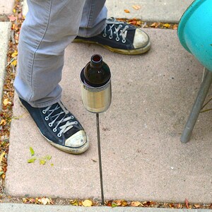 Hobo Tin Can Beer Holder/ Garden Drink Holder/ Outdoor Beverage Holder/ Gift for him Bild 6