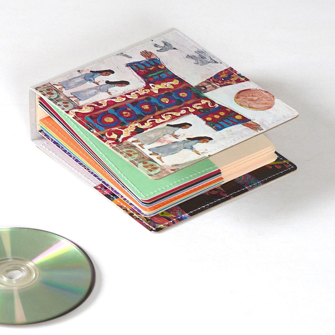 18 CD Wallet/ CD Holder Book Handmade From Upcycled Album Etsy