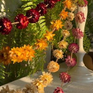 Ghirlanda di fiori secchi, decorazione rustica per matrimonio, regalo di inaugurazione della casa