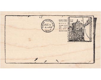 Destination NY 1413L Beeswax Rubber Stamps Unmounted, Cling, Mounted Stamp Collage Stamping