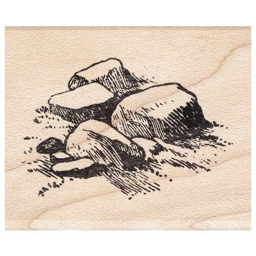 Right Rocks 23B Beeswax Rubber Stamps Unmounted Cling Etsy