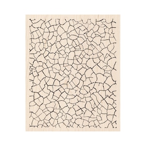 Cracked 685R Beeswax Rubber Stamps Unmounted, Cling, Mounted Background Collage Stamping
