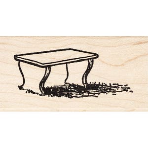 Bench 983E Beeswax Rubber Stamps Architecture Unmounted, Cling, Mounted Stamp Building Stamping