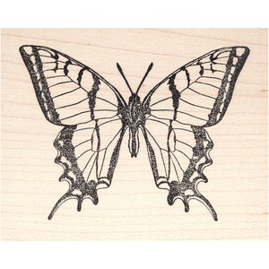 Large Swallowtail 1501K Butterfly Rubber Stamp, Insect, Animal, Wildlife, Nature Stamping