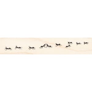 Ant Trail 1555D Beeswax Rubber Stamps Unmounted Cling, Mounted Stamp Animal, Insects, Nature Stamping