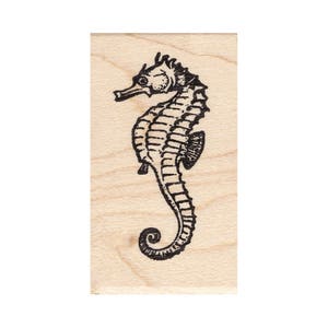Seahorse 173E Beeswax Rubber Stamps Unmounted, Cling, Mounted Stamp Animal Stamping
