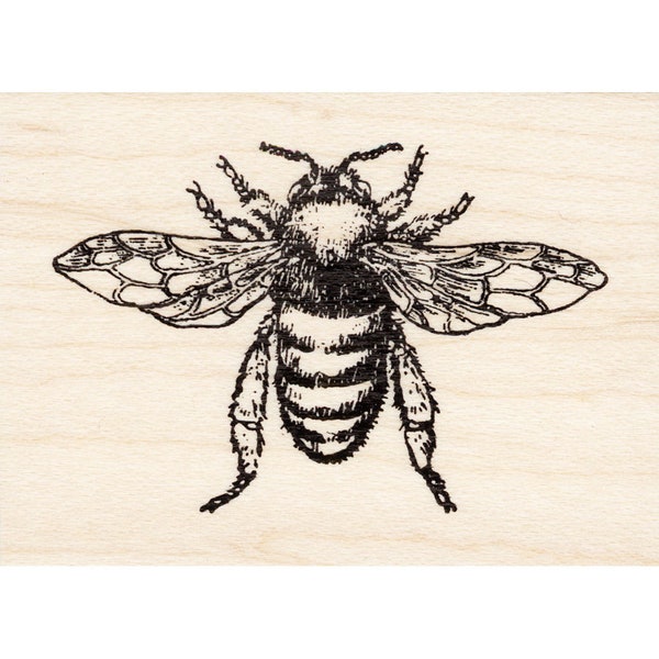 Large Honey Bee 1604G Bee Rubber Stamps Unmounted, Cling, Mounted Stamp Animal, Wildlife, Nature Stamping
