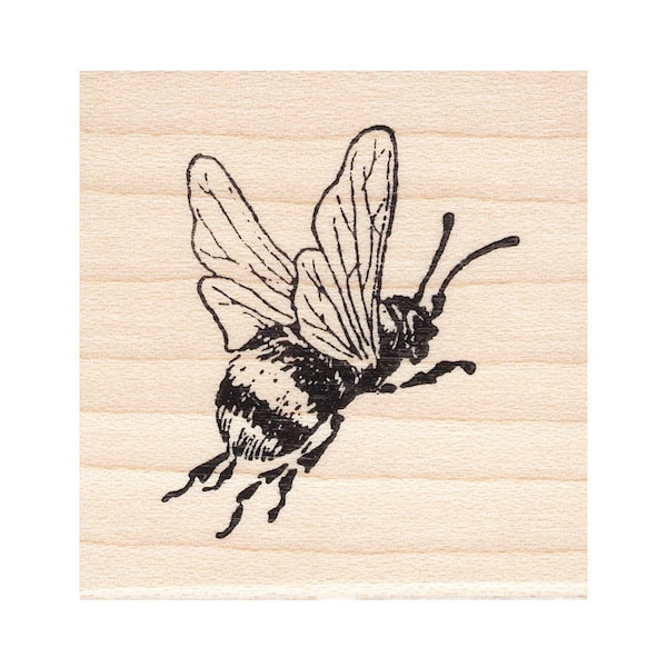Bee Rubber Stamp Etsy