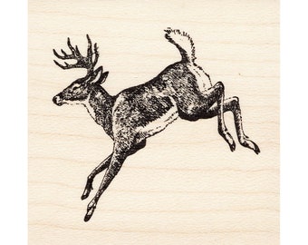 Sellos de cera de abeja Running Buck 1661F, sin montar, con adhesivo, con motivos escénicos, naturales y de escenas.
