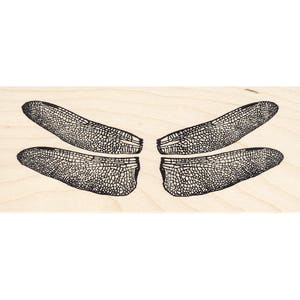Dragonfly Wings 1373K Beeswax Rubber Stamps Unmounted, Cling, Mounted Stamp Animal, Wildlife, Nature Stamping