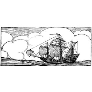 Sailing 885K Beeswax Rubber Stamps Unmounted, Cling, Mounted Stamp Scenic, Landscape Stamping