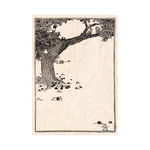 Apple Tree 503R Beeswax Rubber Stamps Unmounted, Cling, Mounted Stamp Scenic Stamping
