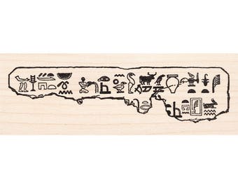 Egyptian Tablet 1435I Beeswax Rubber Stamps Unmounted, Cling, Mounted Background Stamp Collage Stamping