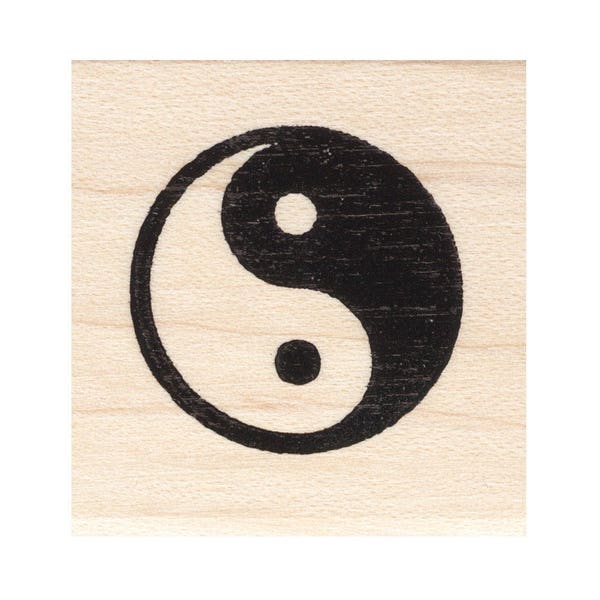 Yin Yang 1085C Beeswax Rubber Stamps Unmounted, Cling, Mounted Asian Stamp Collage Stamping