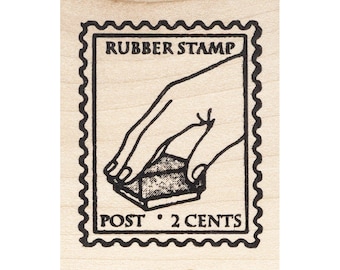 Rubber Stamp Post 1228F Beeswax Rubber Stamps Unmounted, Cling, Mounted Stamp Collage Stamping