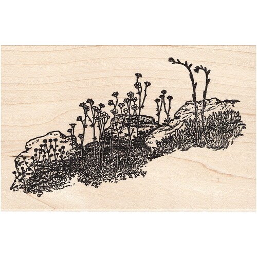 Rocks & Flowers 712K Beeswax Rubber Stamps Unmounted Cling Etsy