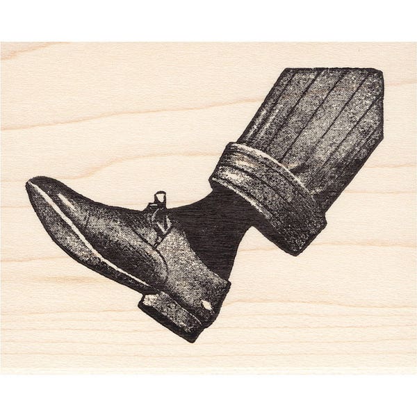 Step On It 1138J Foot Rubber Stamp, Stamp Collage Stamping